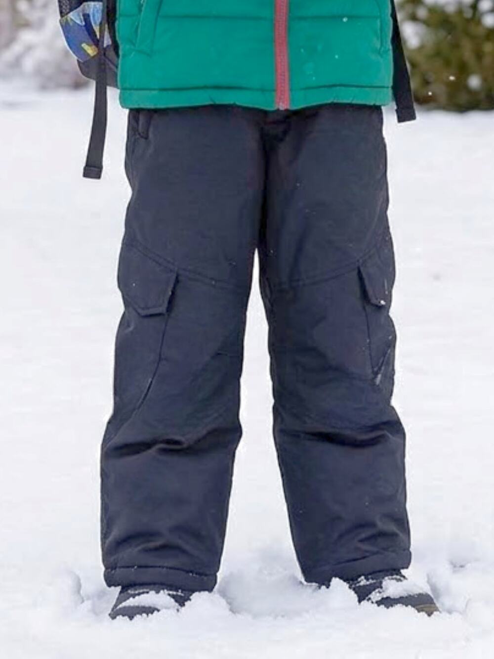 Faded Glory Boys Black Snow Pants Medium 8 Winter Ski Outdoor Gear
